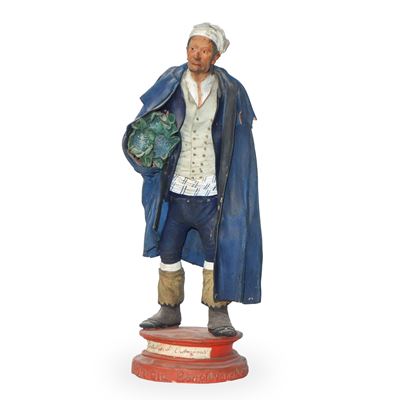 Personaggio Popolare Maschile, Figurina in Terracotta Policroma