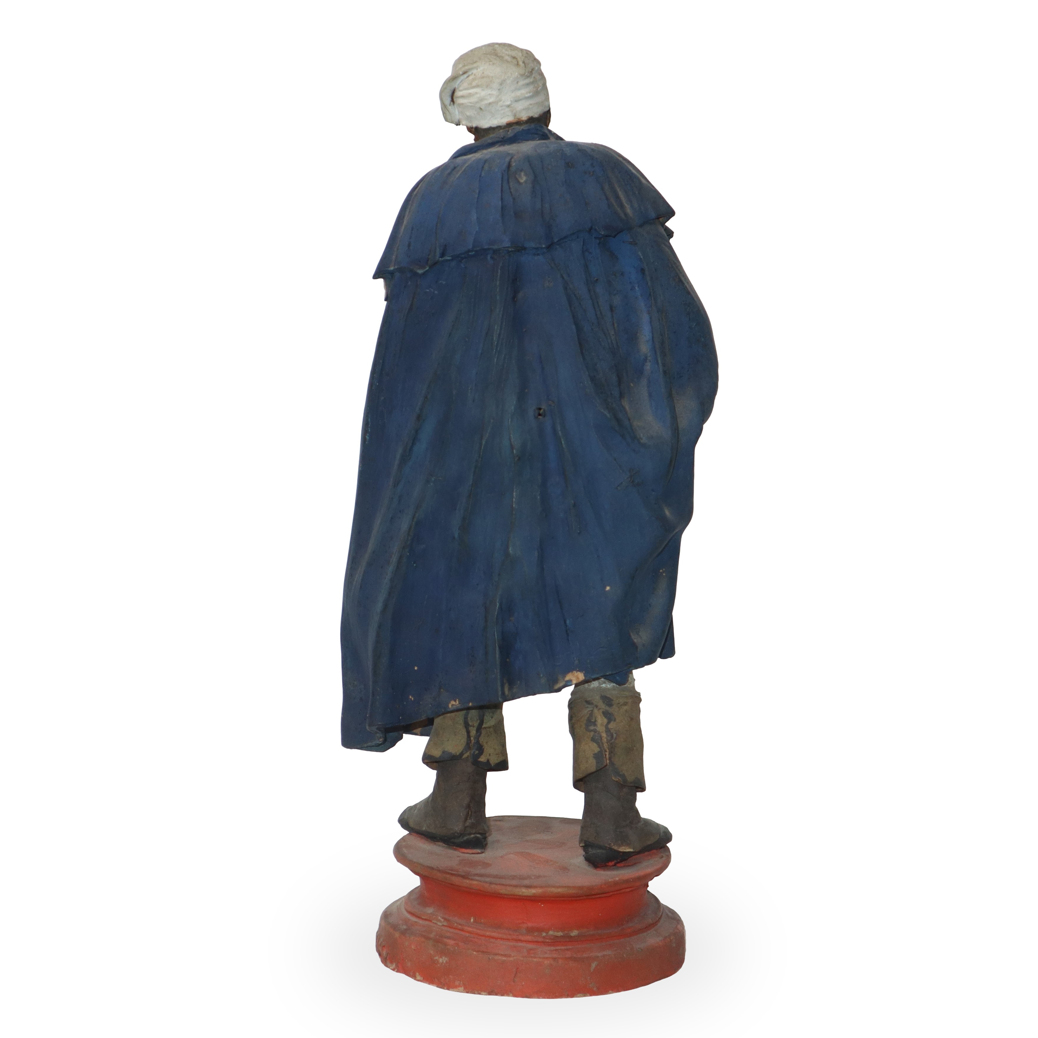 Bongiovanni Vaccaro - Personaggio Popolare Maschile, Figurina in Terracotta Policroma