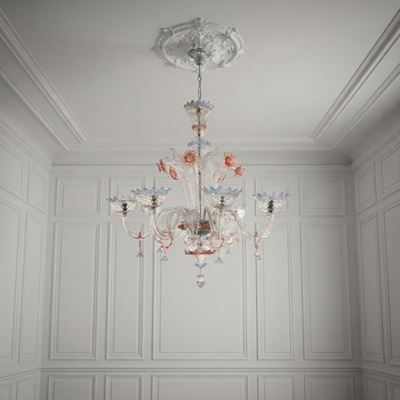 Lampadario in Vetro di Murano Policromo