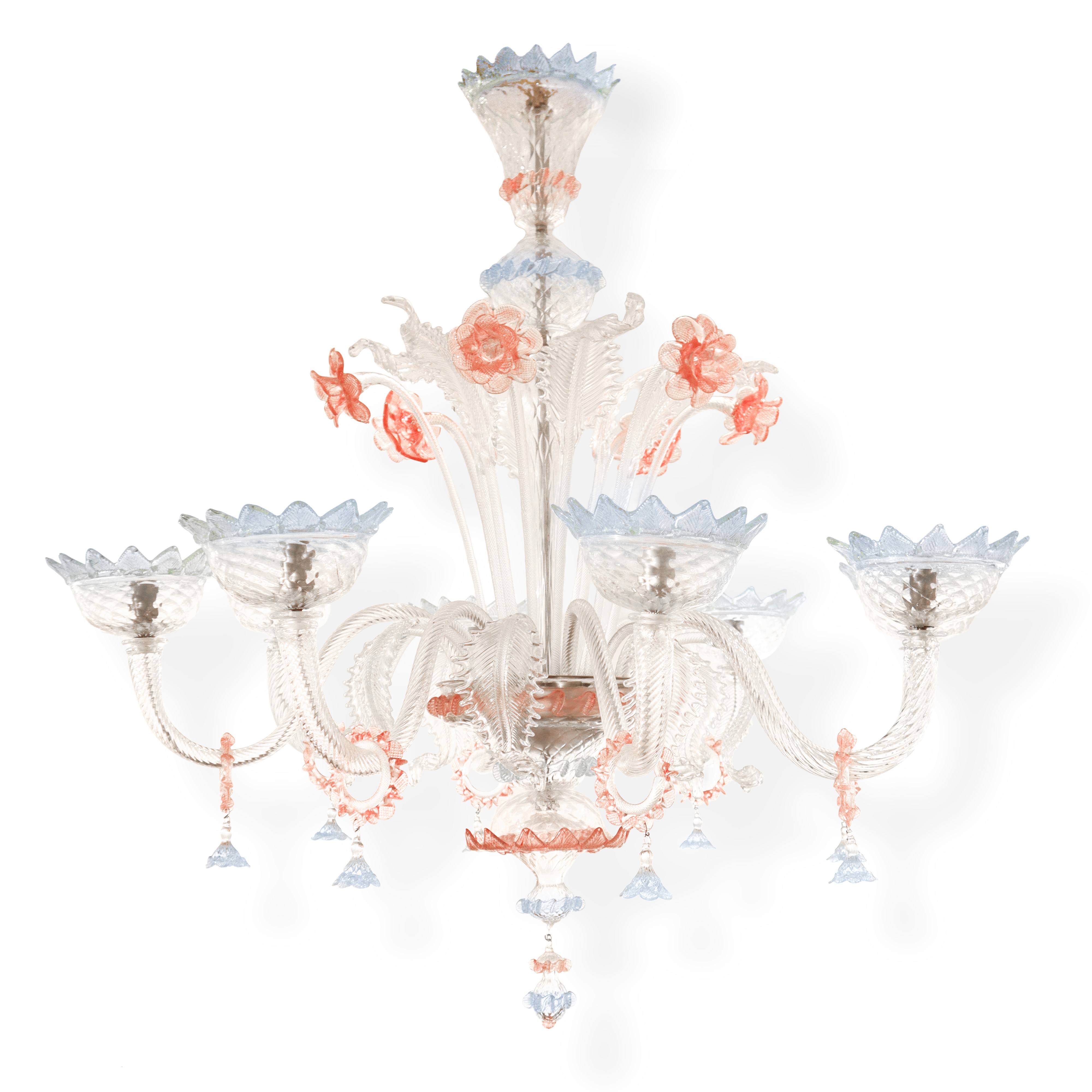 Lampadario in Vetro di Murano Policromo