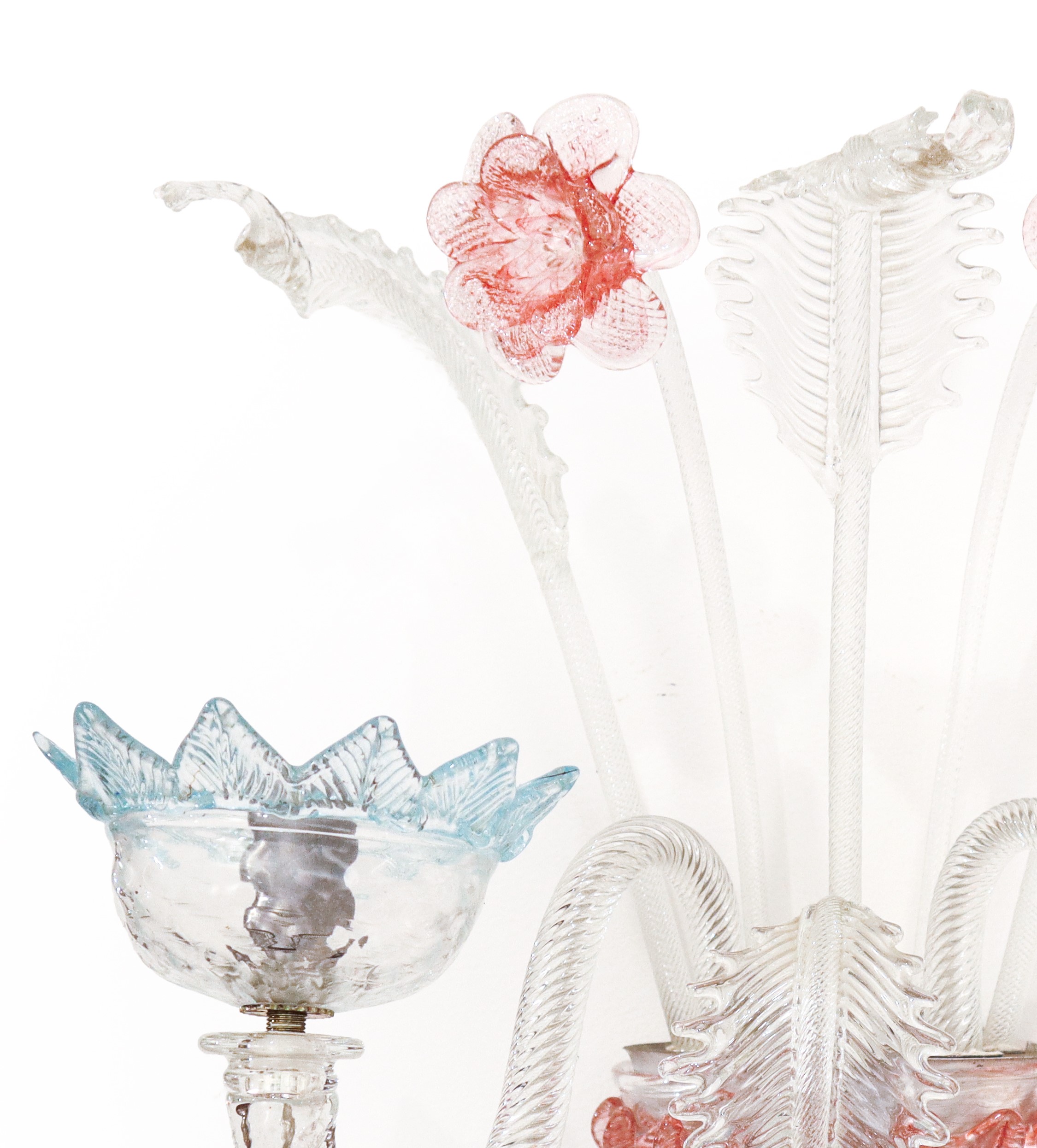 Coppia di Appliques in Vetro di Murano Policromo