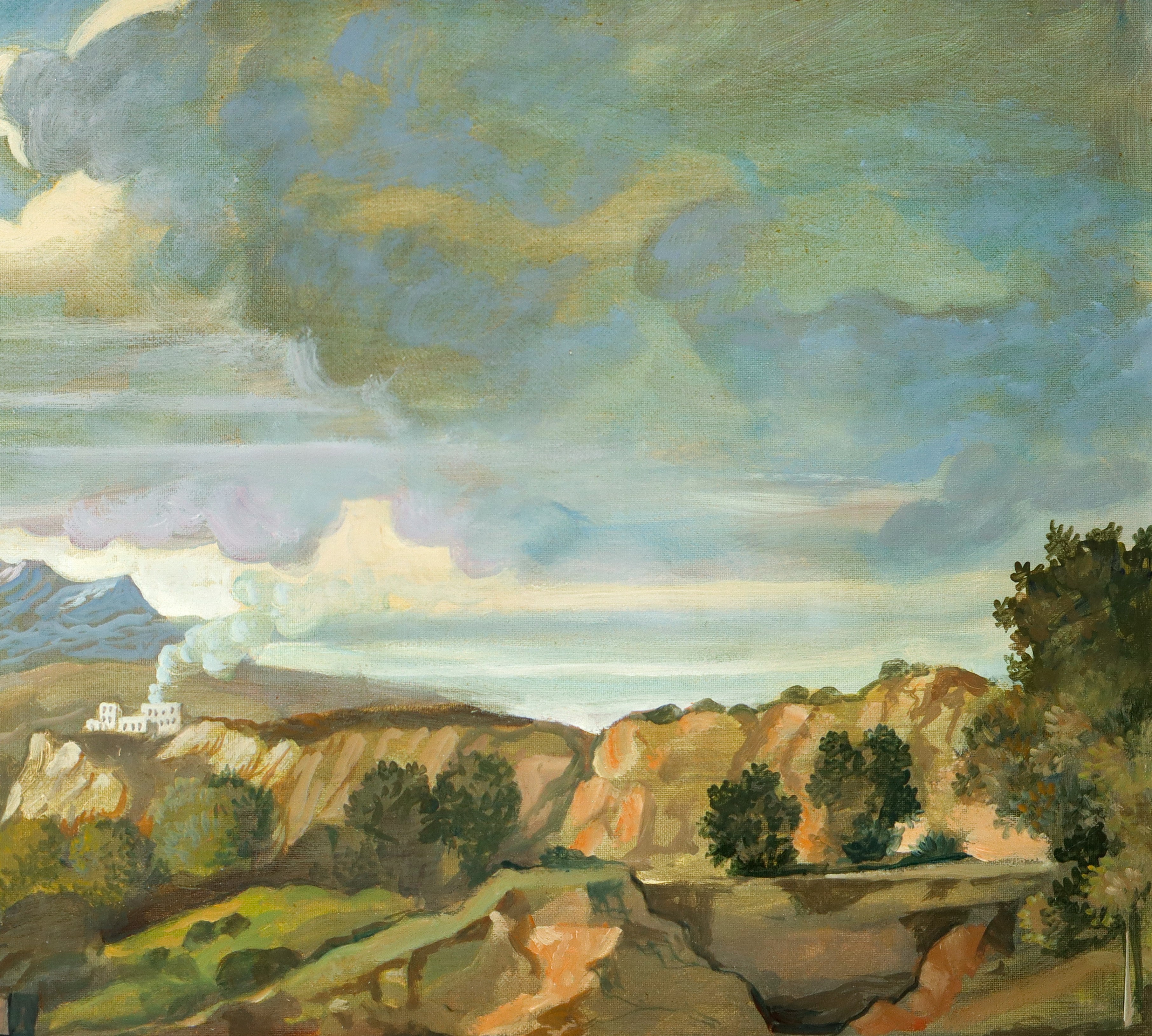 Saro Tricomi - Brocchette e Paesaggio