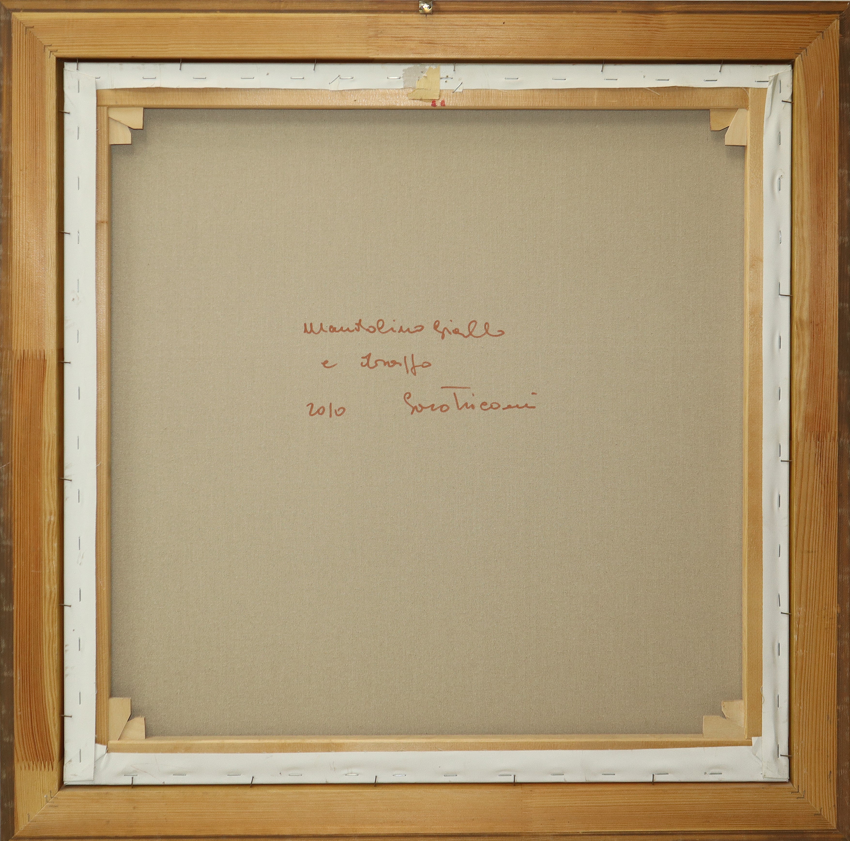 Saro Tricomi - Mandolino giallo e drappo