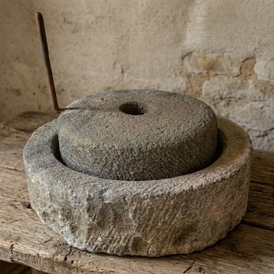 Grande Macina in Pietra Lavica Dell'etna
