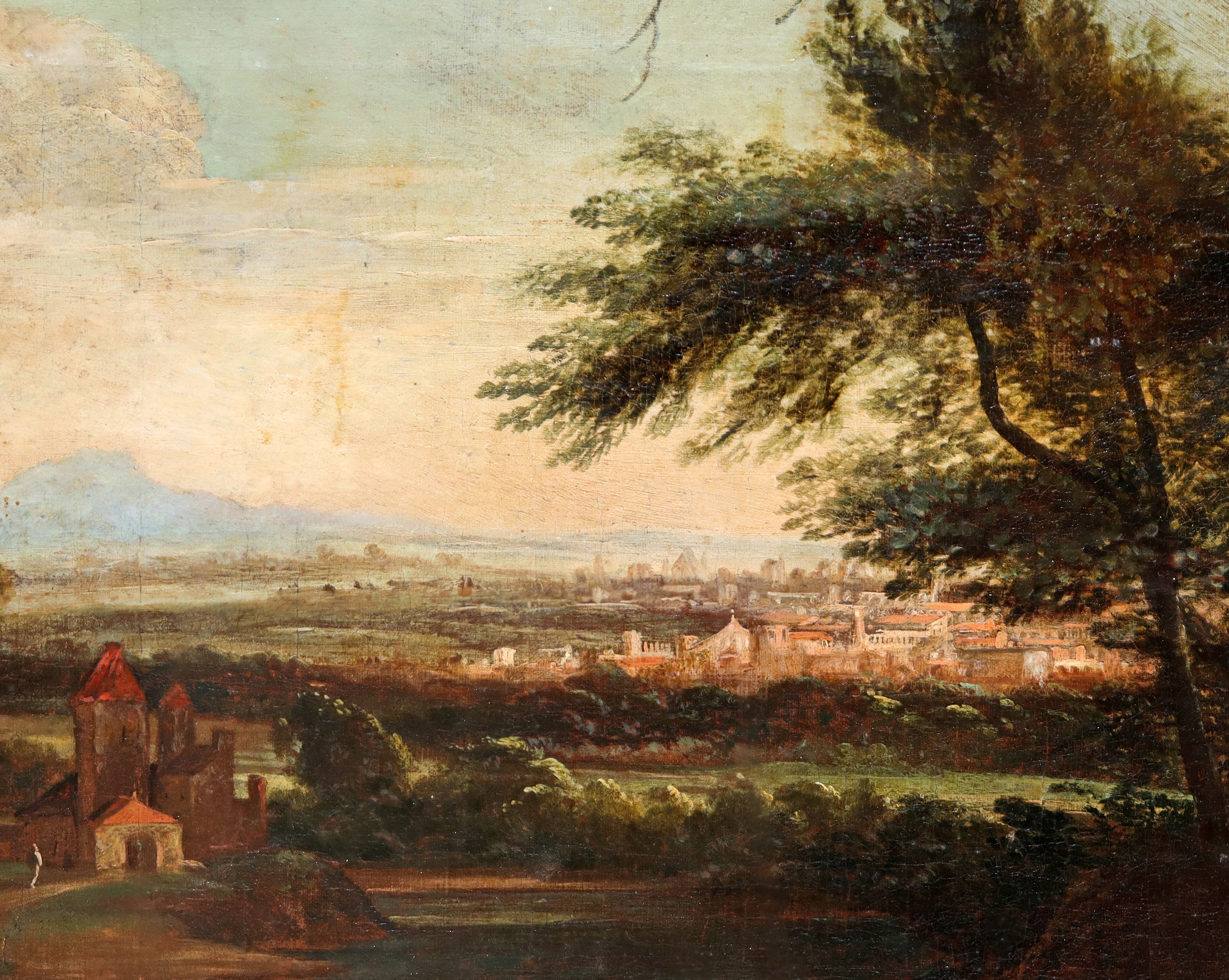 Roos Cajetan - Paesaggio con Pastori, Armenti e Viandanti, Presso una Cascata