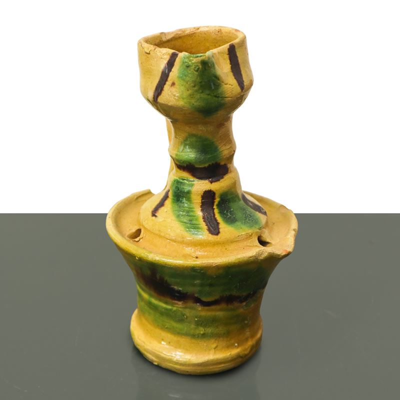Lumiera in Maiolica di Caltagirone con Disegni Policromi