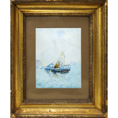 Paesaggio con Barca a Vela