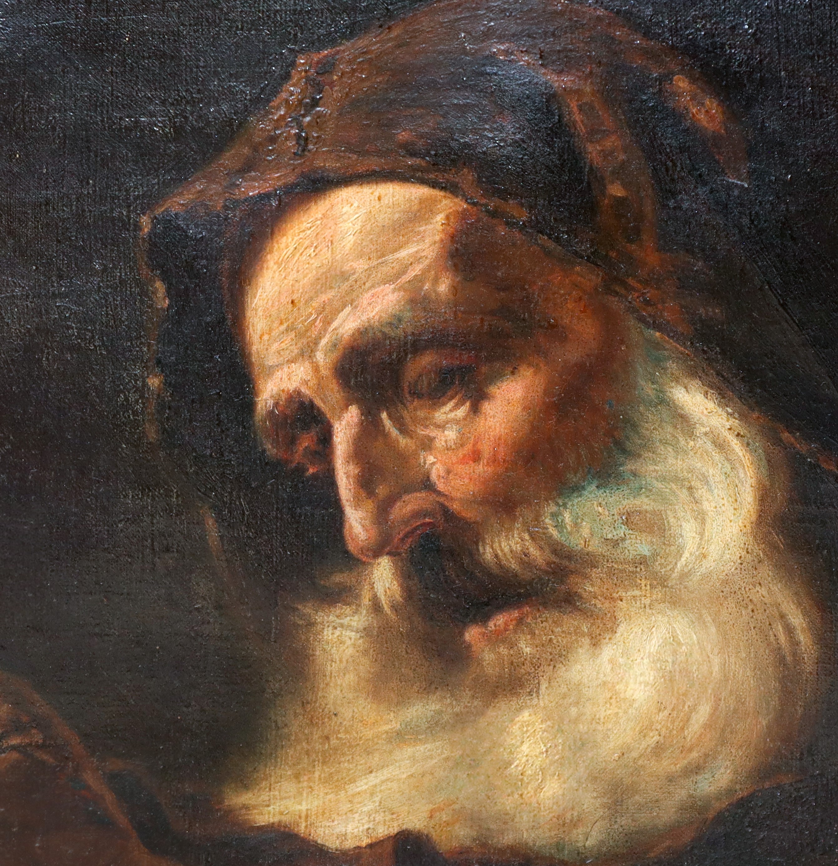 Teofilo Patini - Vecchio con Barba in Preghiera