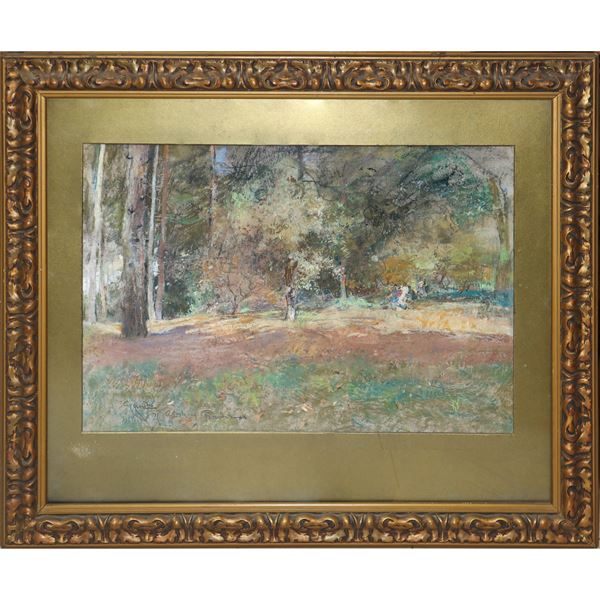 Forest with characters