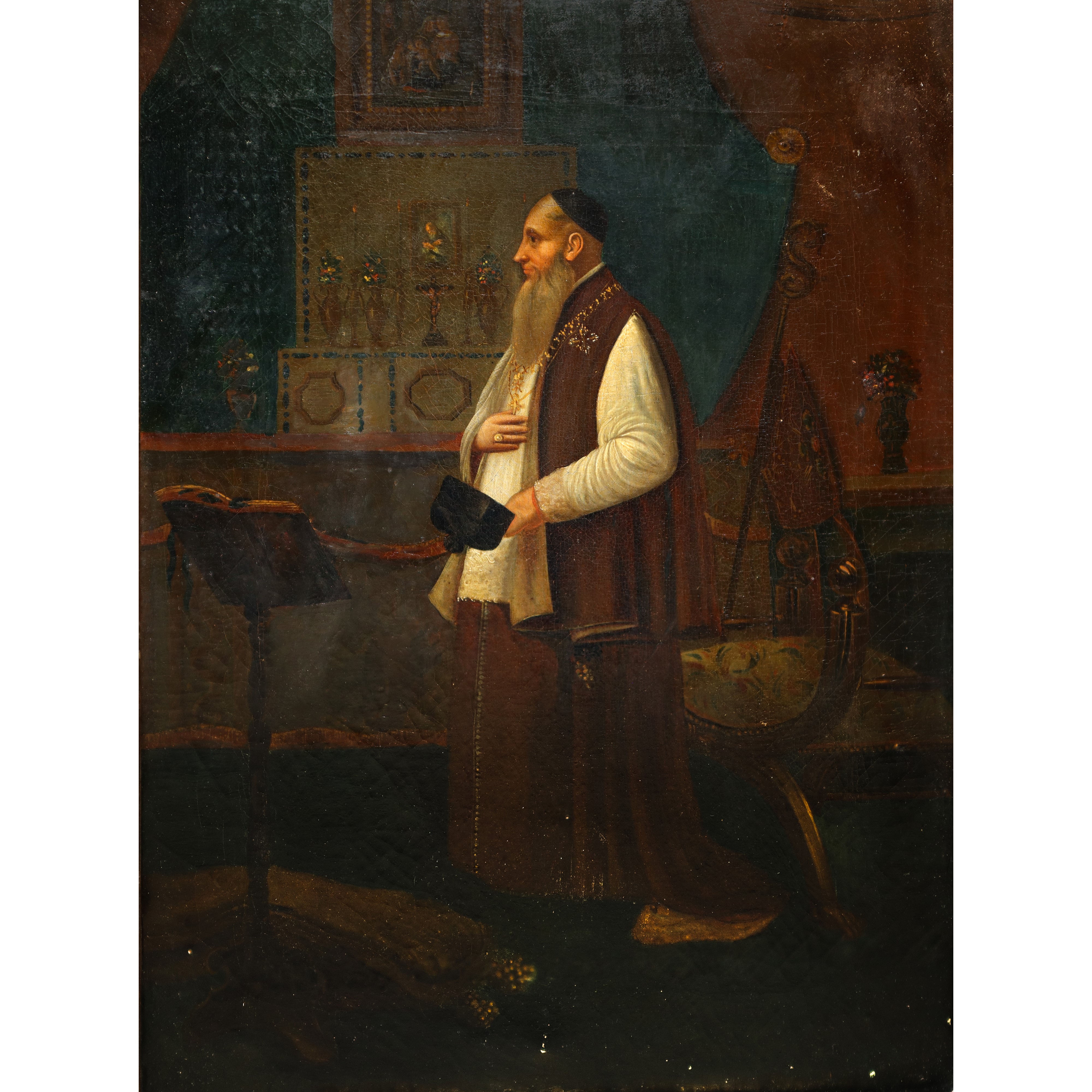 Sacerdote Ortodosso in un Interno