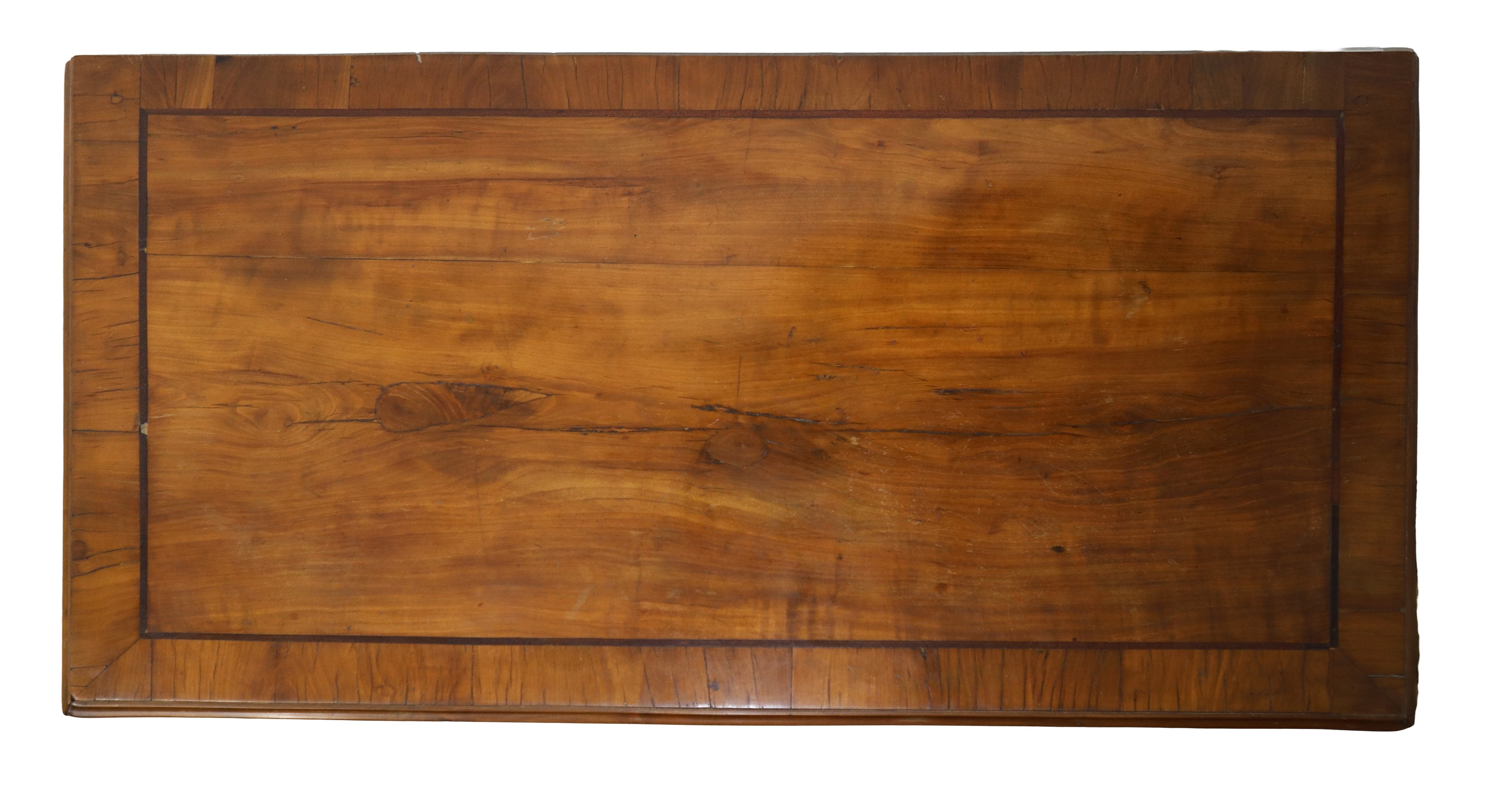 Cassettone in Legno di Mogano con Filettature in Legno di Palissandro, Due Cassetti Superiori al ...