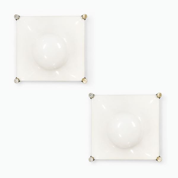 Martinelli Luce - Coppia di lampade da soffitto Space Age Bolla medie