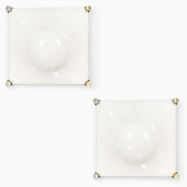 Martinelli Luce - Coppia di lampade da soffitto Space Age Bolla grande