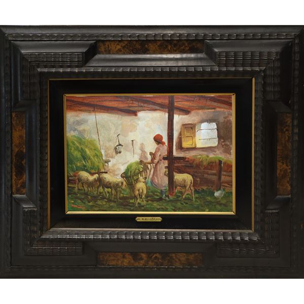 Anton Brioschi - Farmer with sheep