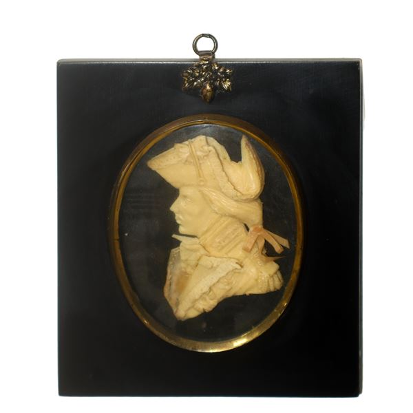 Leslie Ray - Wax bas-relief of Admiral Nelson