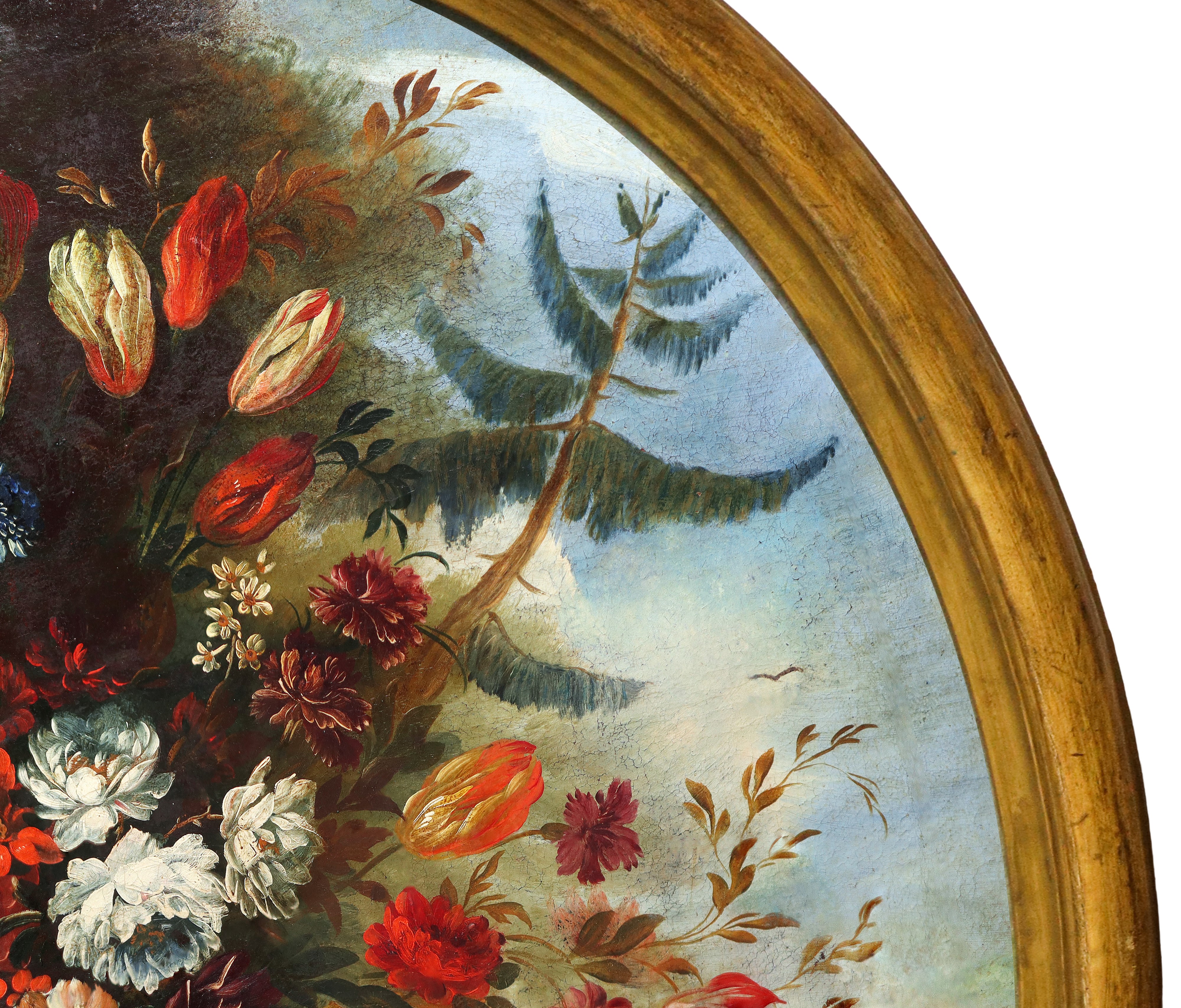 Nicola Cassisa - Natura Morta di Fiori, Dipinto Ovale