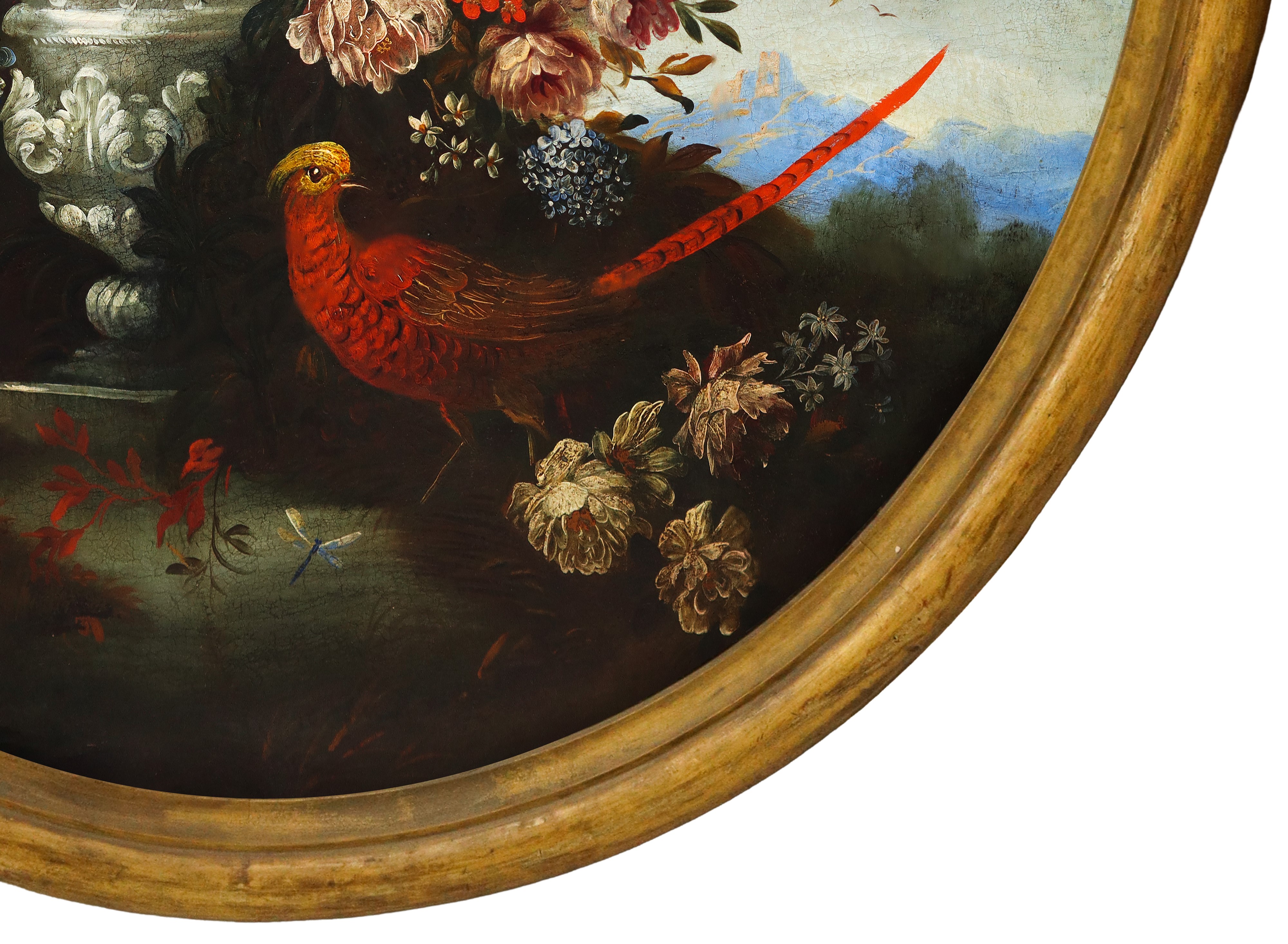 Nicola Cassisa - Natura Morta di Fiori, Dipinto Ovale