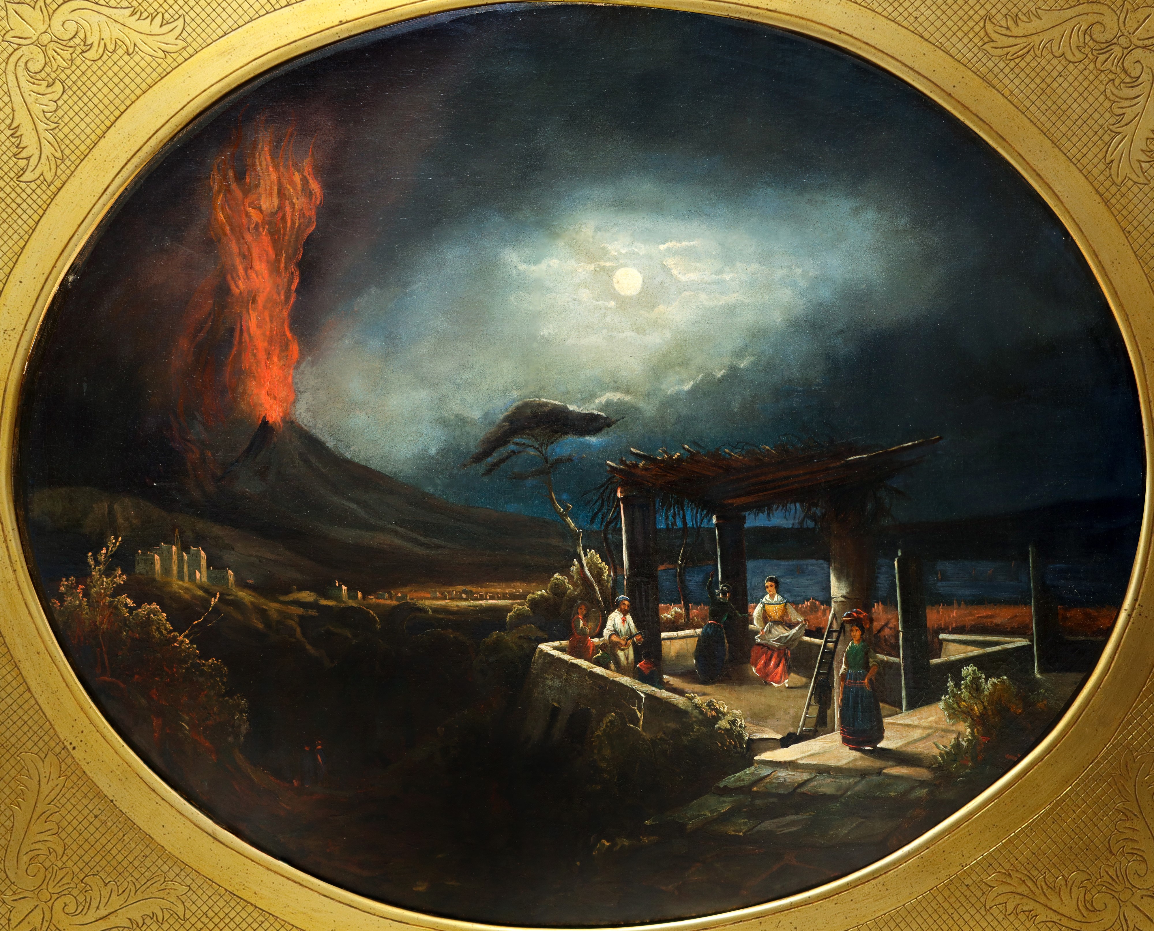 Joseph Rebell - Eruzione Notturna del Vesuvio