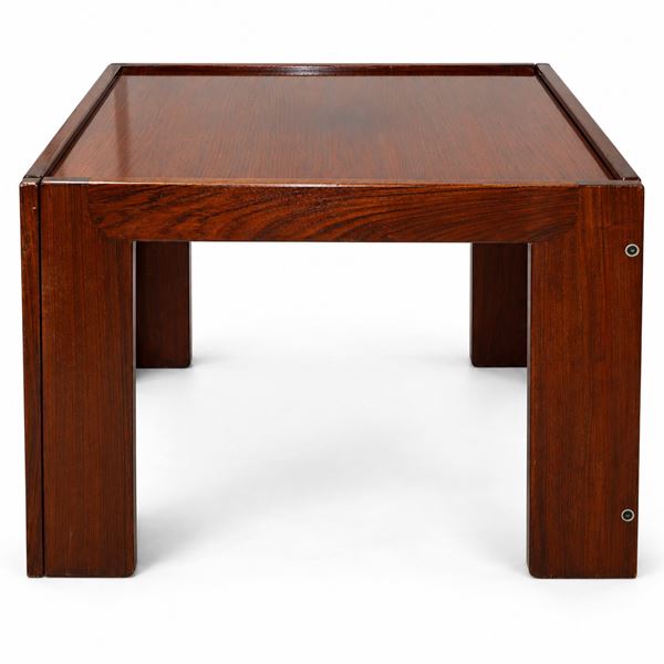 Afra e Tobia Scarpa  per Cassina - Tavolo da caffè quadrato in legno modello 711