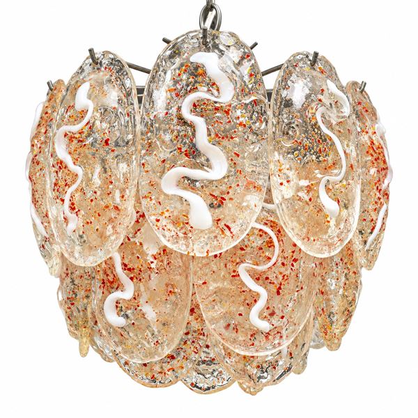 Lampadario in vetro di Murano
