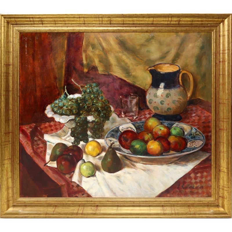 Andreas Roth - Natura Morta di Frutta con Vaso