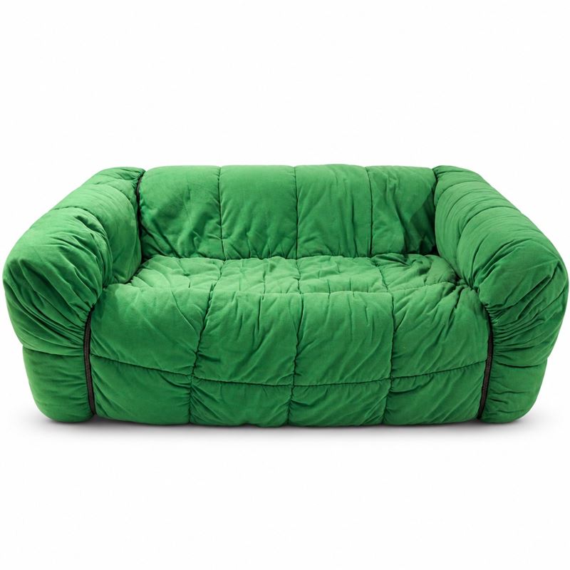 Cini Boeri per Arflex - Divano Anni '70 in Tessuto Verde