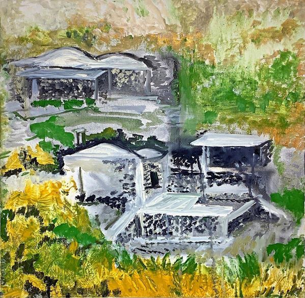 Painting acrylic on canvas depicting the "dammusi" of Pantelleria. Cm 50x50. Signed on the back Salvatore Bonajuto. Opera without the frame.

Bonajuto Savior was born in Catania in 1963, in the late seventies, he takes part in his first collective exhibitions with works in charcoal and paintings since the early eighties. In the nineties he won a prize during an extemporaneous of paintings organized by the municipality of Mascalucia (CT) and one of his works was acquired by the municipality its