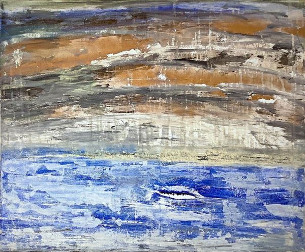 Dipinto a tecnica mista su tela raffigurante pioggia a mare a Pantelleria. Cm 60x50. Firmato sul retro Salvatore Bonajuto. Opera priva della cornice. Salvatore Bonajuto nasce a Catania nel 1963, alla fine degli anni Settanta, partecipa alle sue prime esposizioni collettive con lavori a carboncino e con opere pittoriche a partire dagli anni Ottanta. Negli anni Novanta vince un premio durante un'estemporanea di pittura organizzata dal Comune   di   Mascalucia (CT)  ed   una sua opera viene acqui