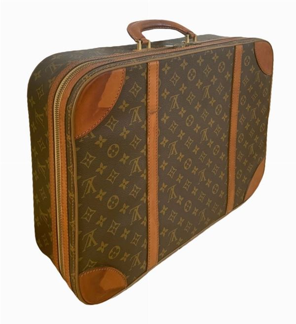 At Auction: Louis Vuitton, Louis Vuitton Jacquard Monogram Rolling Suit Case