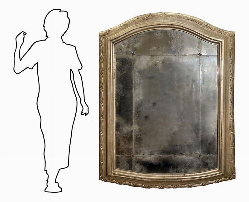 Specchiera, legno dorato a mecca, Sicilia, XVIII secolo