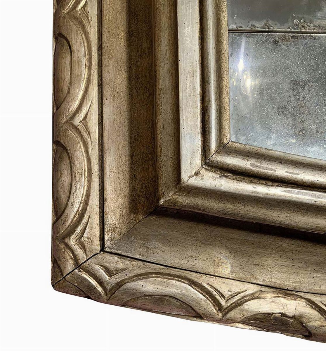 Specchiera, legno dorato a mecca, Sicilia, XVIII secolo