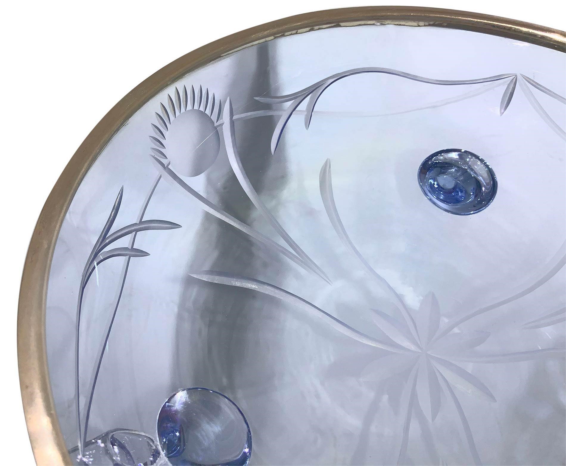 Elegante servizio da macedonia in vetro di Murano