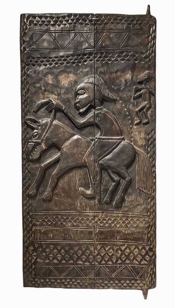French window, Dogon, Mali, the first half of the twentieth century. H 114. Width 54 cm