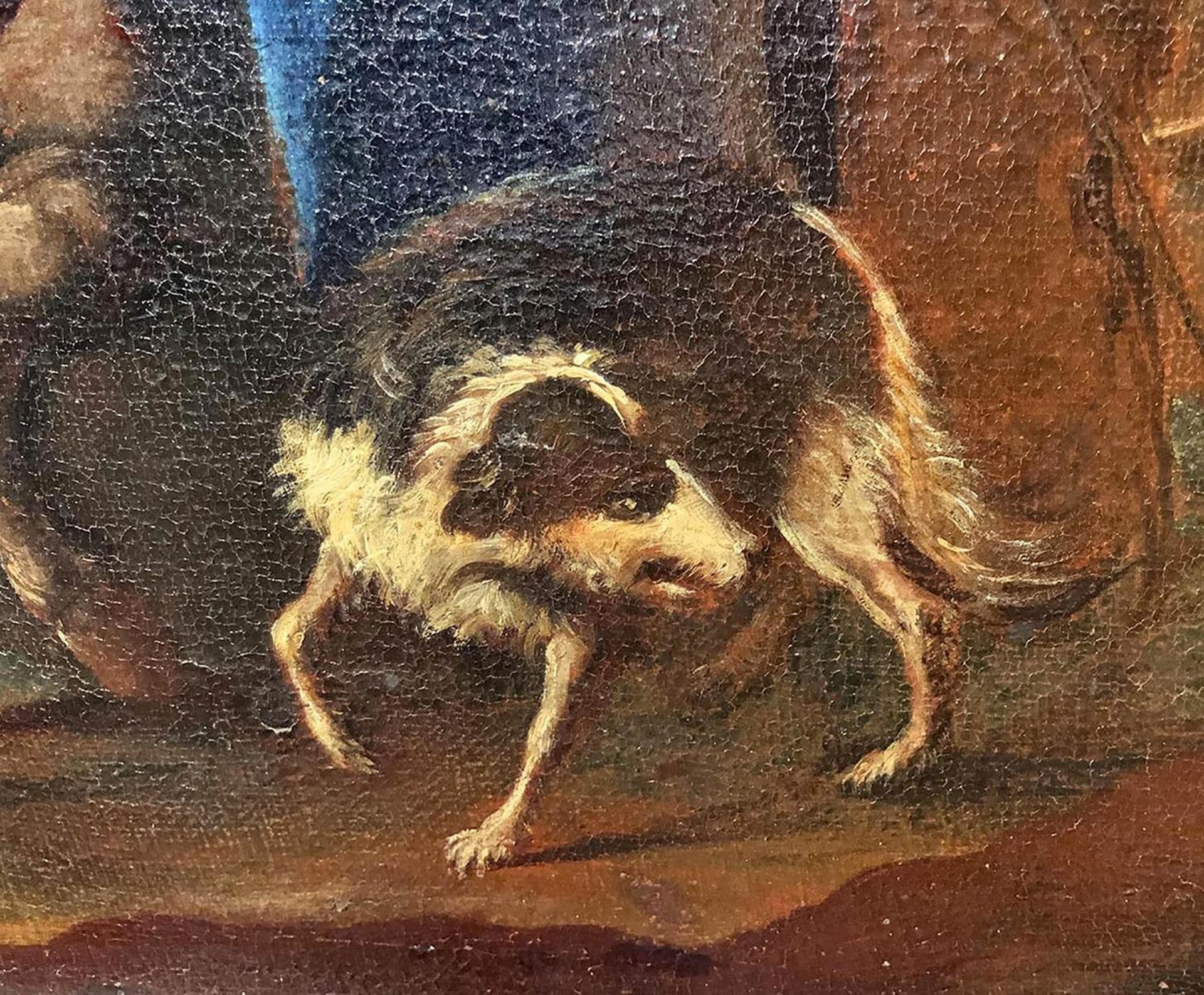 Scena pastorale con personaggi ed armenti