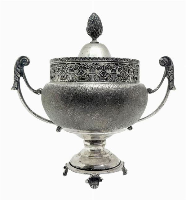 Sugar bowl Silver 800, '900. 14. H cm Weight 200 gr.