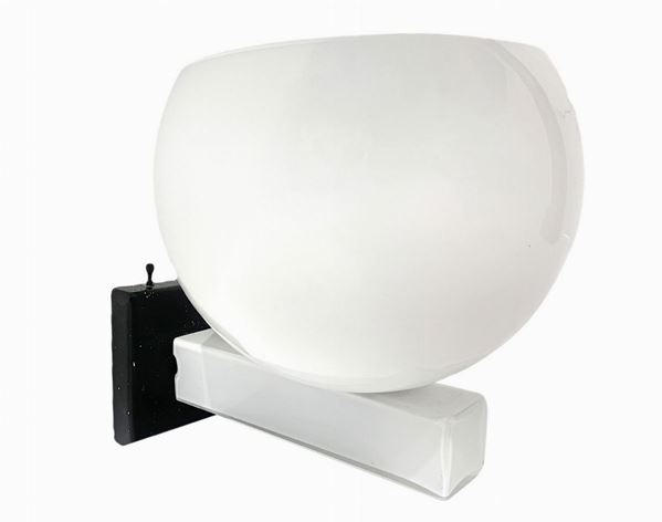 Venini, Applique con base in nero H 19x22.