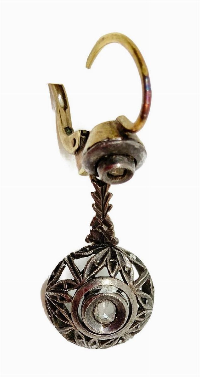 Orecchini in argento e oro