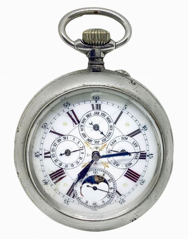 Antico calendario fasi lunari Tipo Orologio  da taschino 