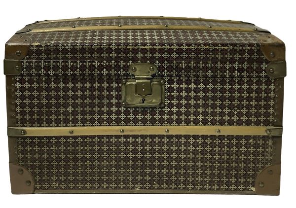 Old trunk for Lady doll with three compartments, the first '900, 28x45x26 cm