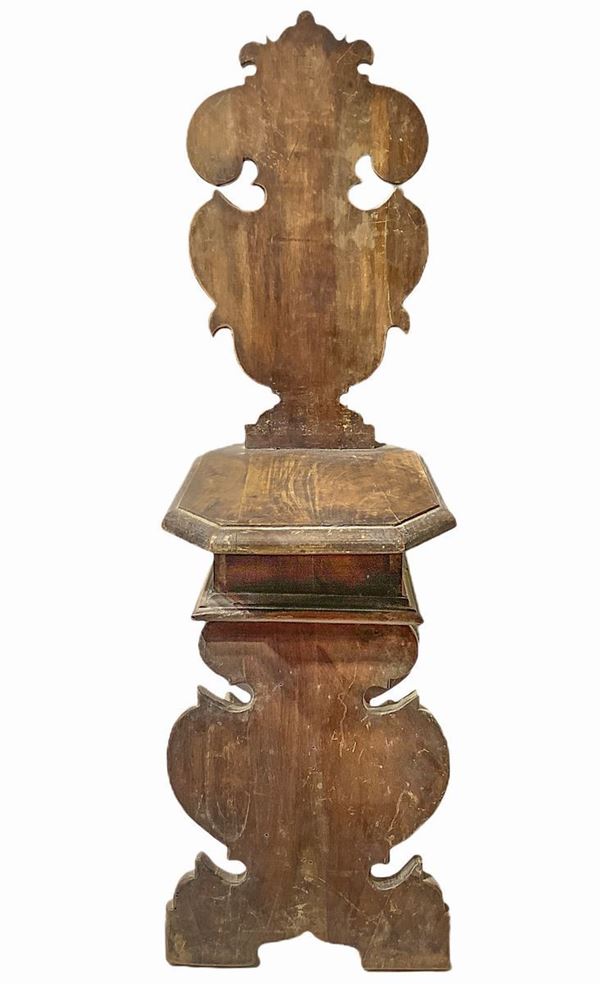 Pair of stools, early twentieth century. H 100 cm width 31 cm depth 40 cm.