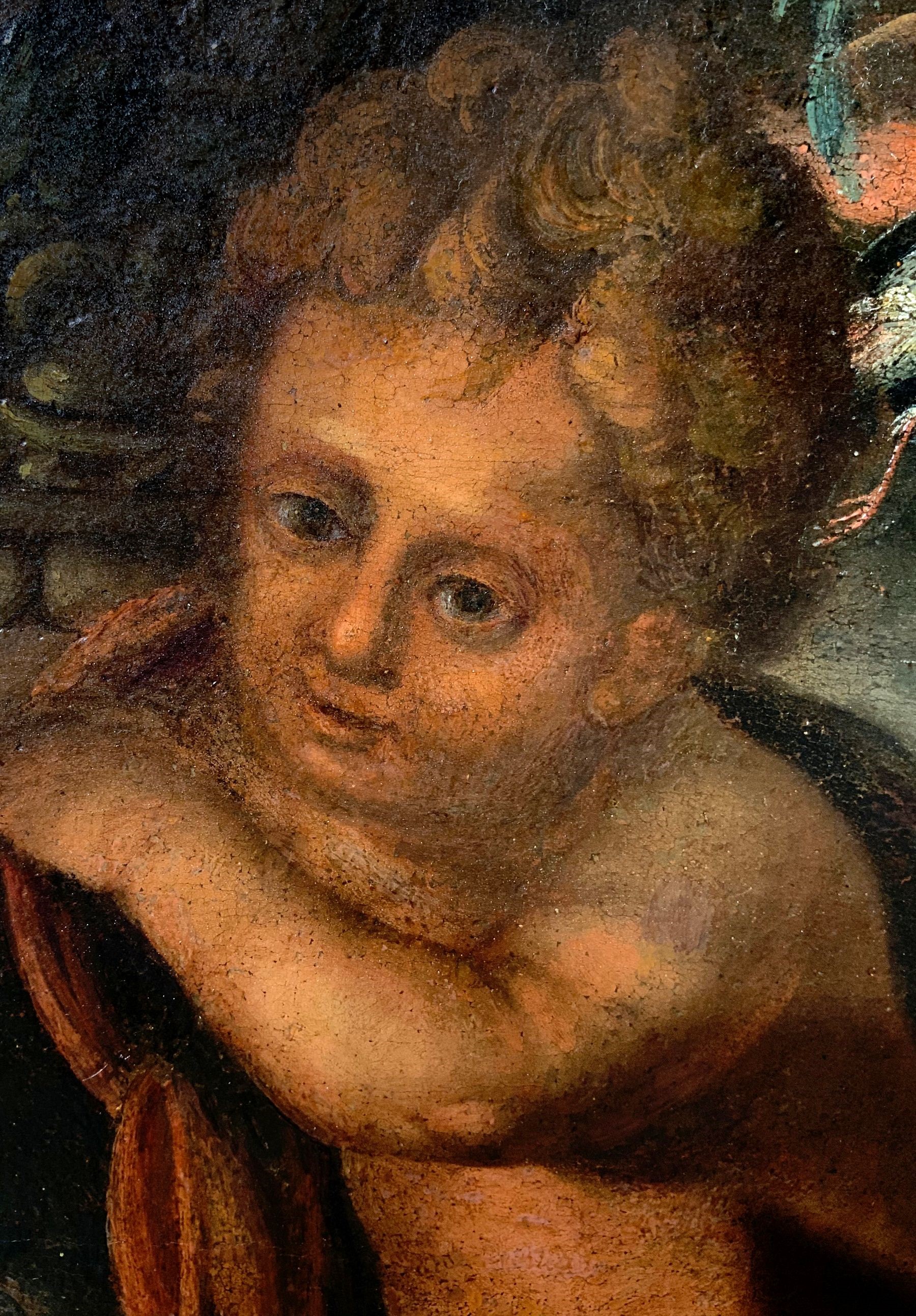 Trionfo di fiori con frutta, selvaggina e gioco di putti