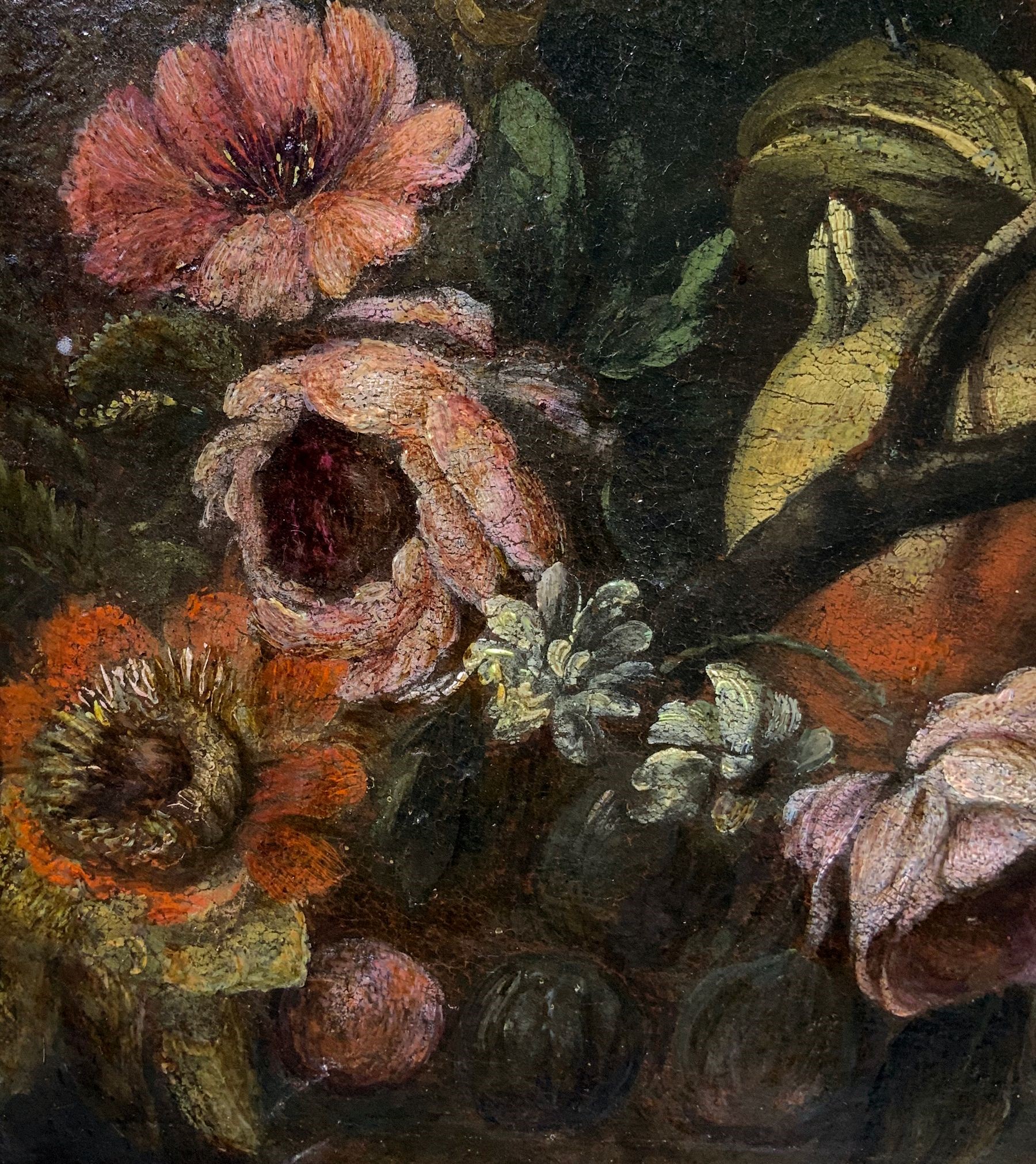 Trionfo di fiori con frutta, selvaggina e gioco di putti