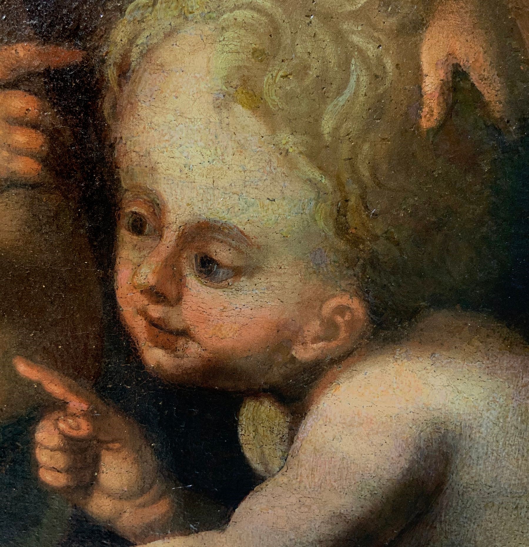 Trionfo di fiori con frutta, selvaggina e gioco di putti