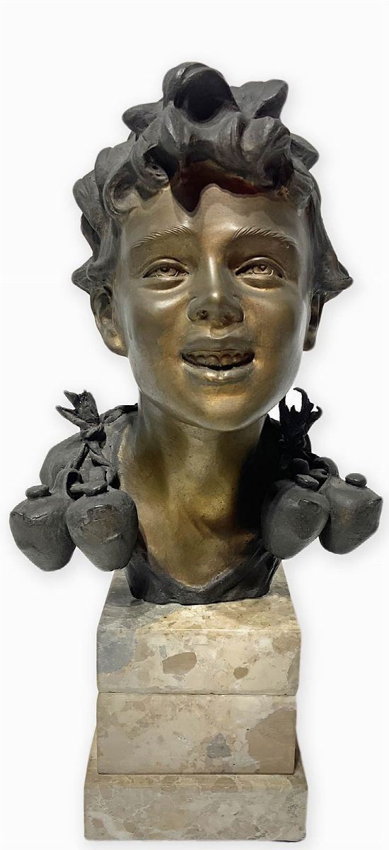 Vincenzo Cinque - Bronze depicting a water boy