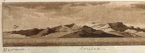 Incisione in bella cornice di legno invecchiato dorato tratte dal Viaggio nel basso ed alto Egitto. Illustrato dal. Denon. Firenze,Giuseppe Tofani edizioni, 1808, raffigurante la Tav:a3 veduta della Corsica settentrionale a sinistra porto della bastia a destra non raffigurato golfo di San Fiorenzo.215 x 365 mm.Vivant Dominique Denon (Chalon-sur-Saône 1747- Paris 1825)
Fu alla corte di Luigi XV dove ebbe diversi incarichi ufficiali per catalogazione e conservazione di beni artistici.
Seguì l’am