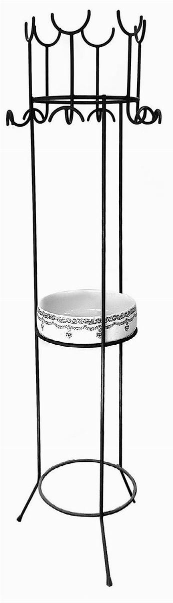 Iron rod coat hanger