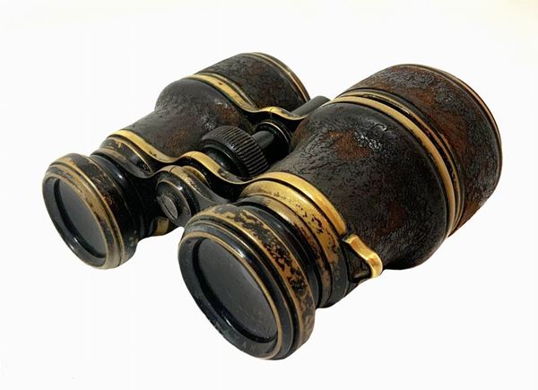 Leather binoculars with Balestrazzi case
