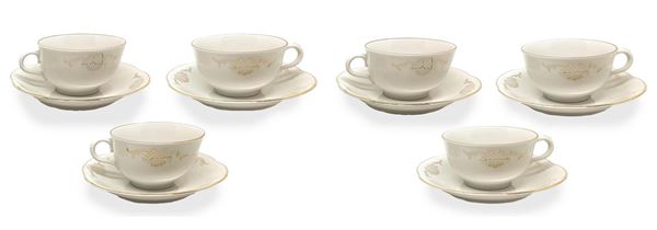 Richard Ginori - set from 6 tea, Richard Ginori, 50s.