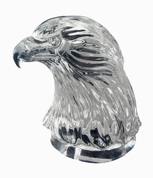 Crystal sculpture. Raff. Eagle's head.
H 15 cm