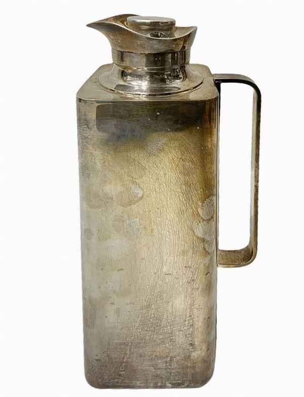 Termos in metallo argentato produzione Cassetti, anni '60. 